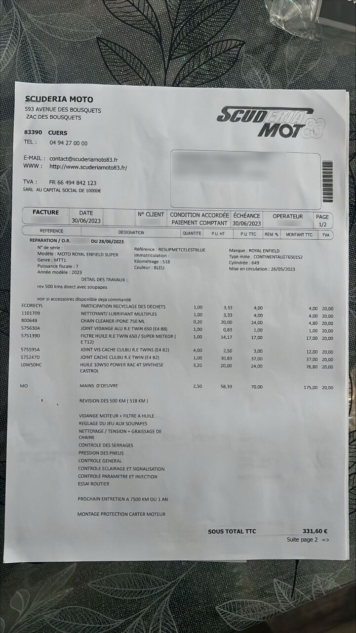 Photo ROYAL ENFIELD SUPER