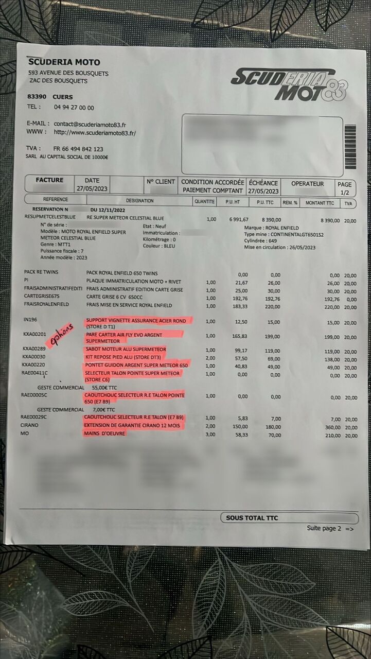 Photo ROYAL ENFIELD SUPER