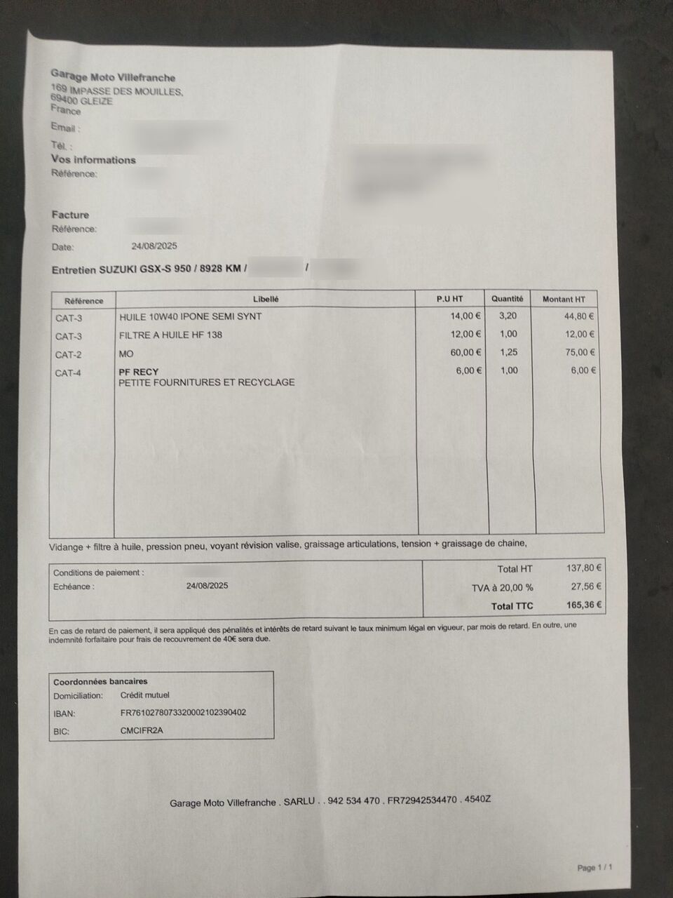 Photo SUZUKI GSXS 950