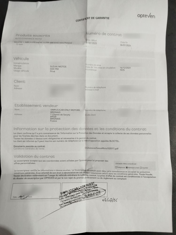 Photo SUZUKI GSXS 950