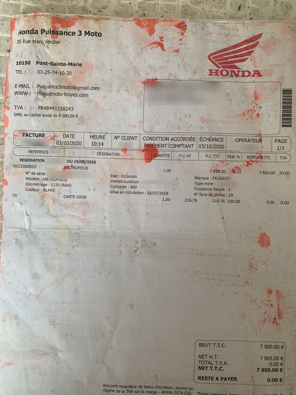 Photo PEUGEOT METROPOLIS