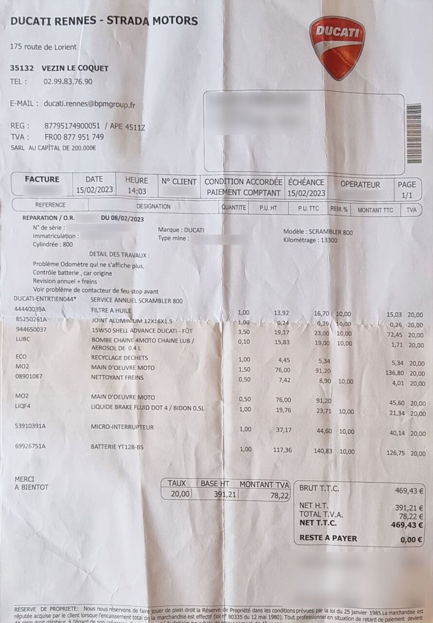 Photo DUCATI SCRAMBLER