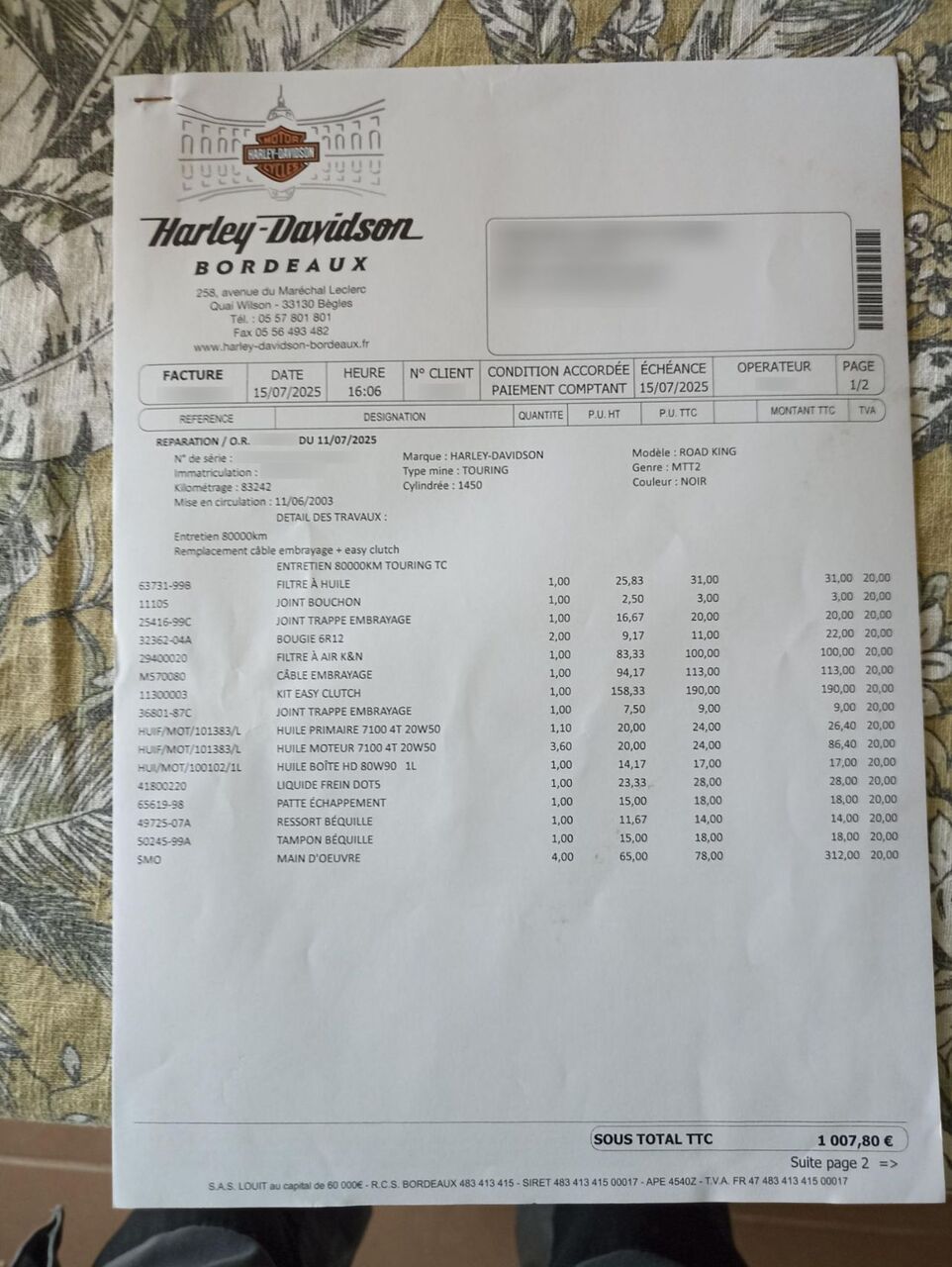 Photo HARLEY DAVIDSON ROAD