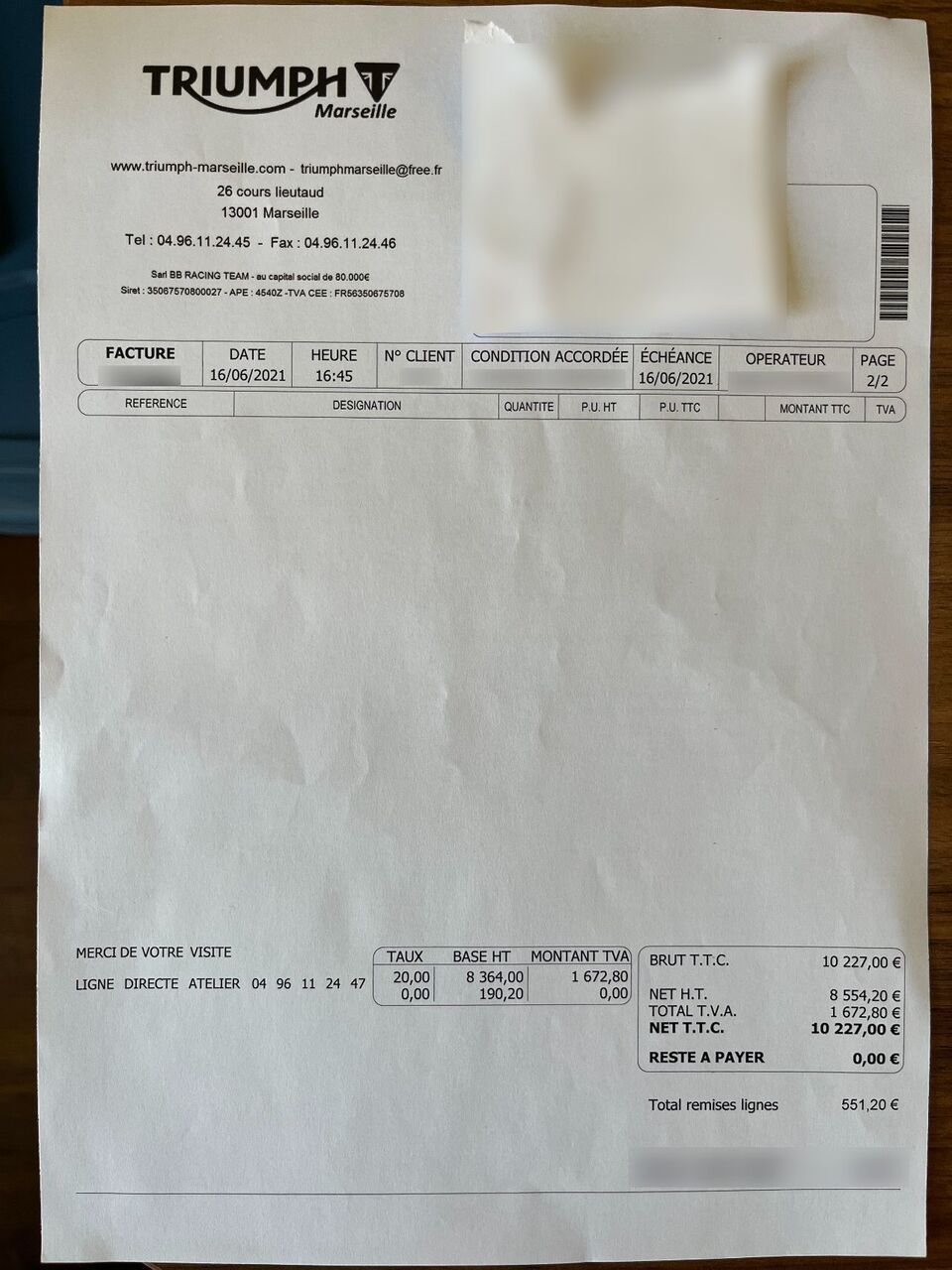 Photo TRIUMPH STREET TRIPLE