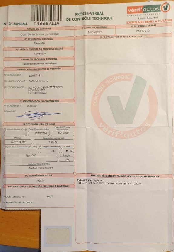 Photo MOTO GUZZI 940