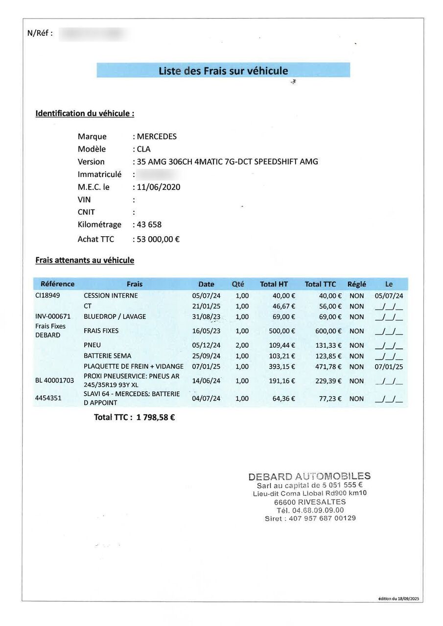 Photo MERCEDES AMG CLA 35