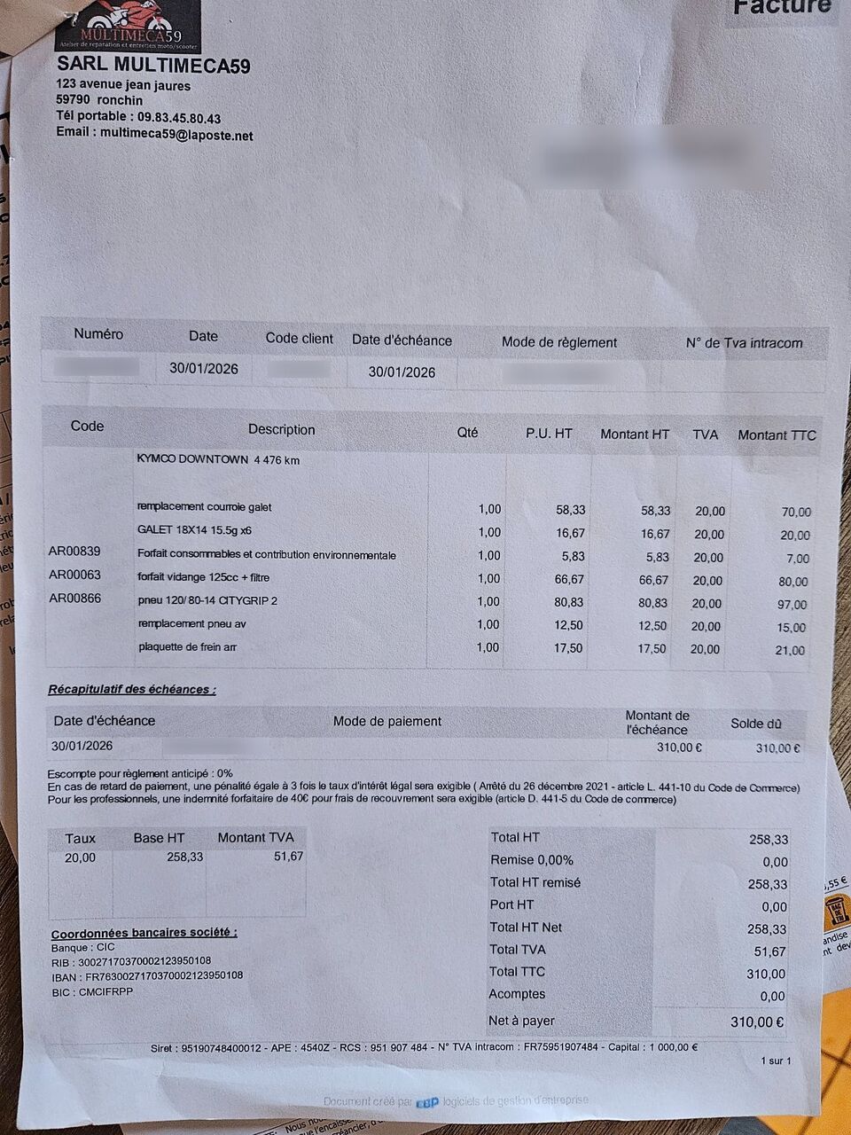 Photo KYMCO DOWNTOWN