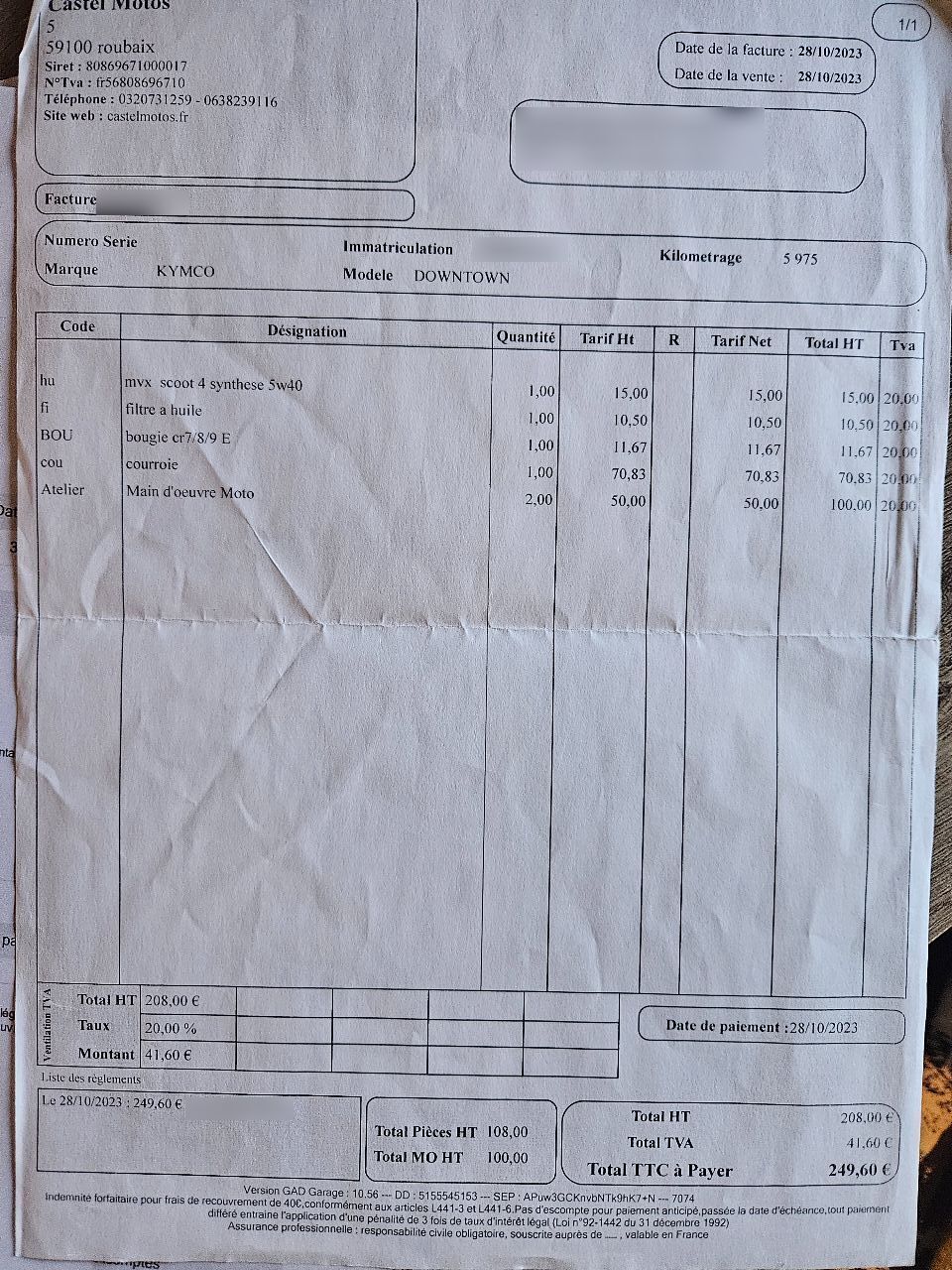 Photo KYMCO DOWNTOWN
