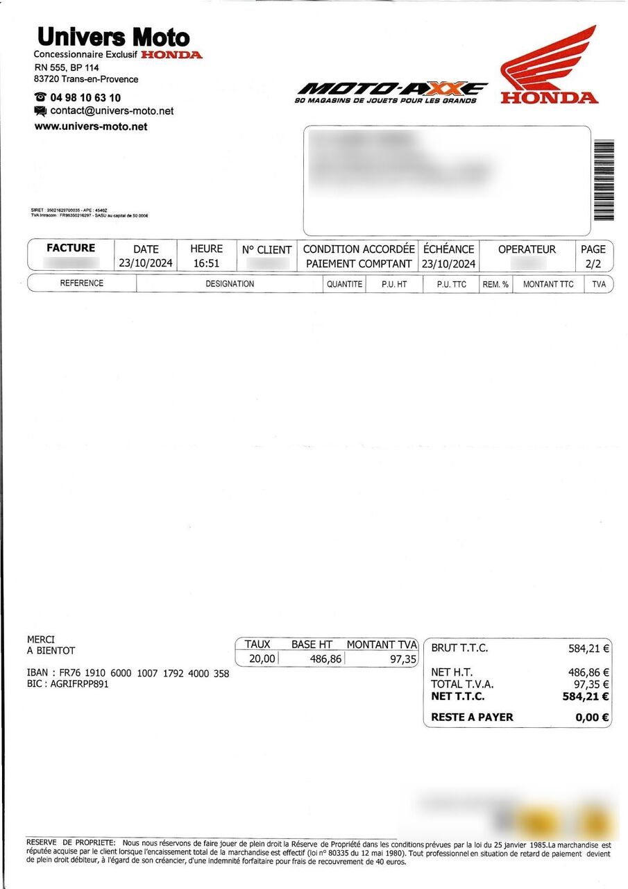 Photo HONDA SILVERWING 400