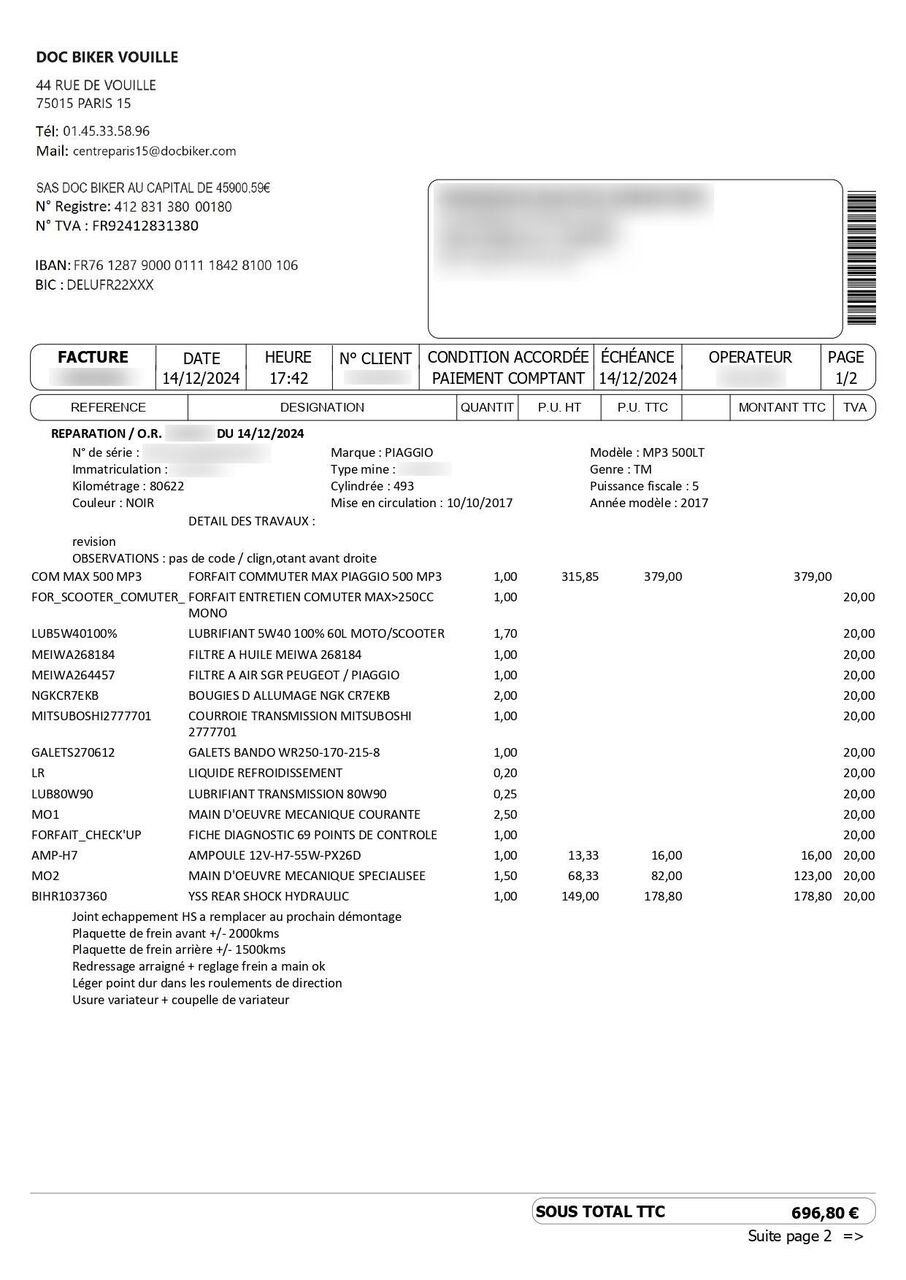 Photo PIAGGIO MP3