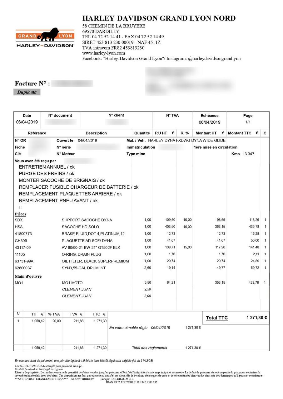 Photo HARLEY DAVIDSON WIDE