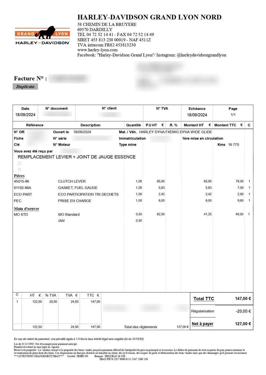 Photo HARLEY DAVIDSON WIDE