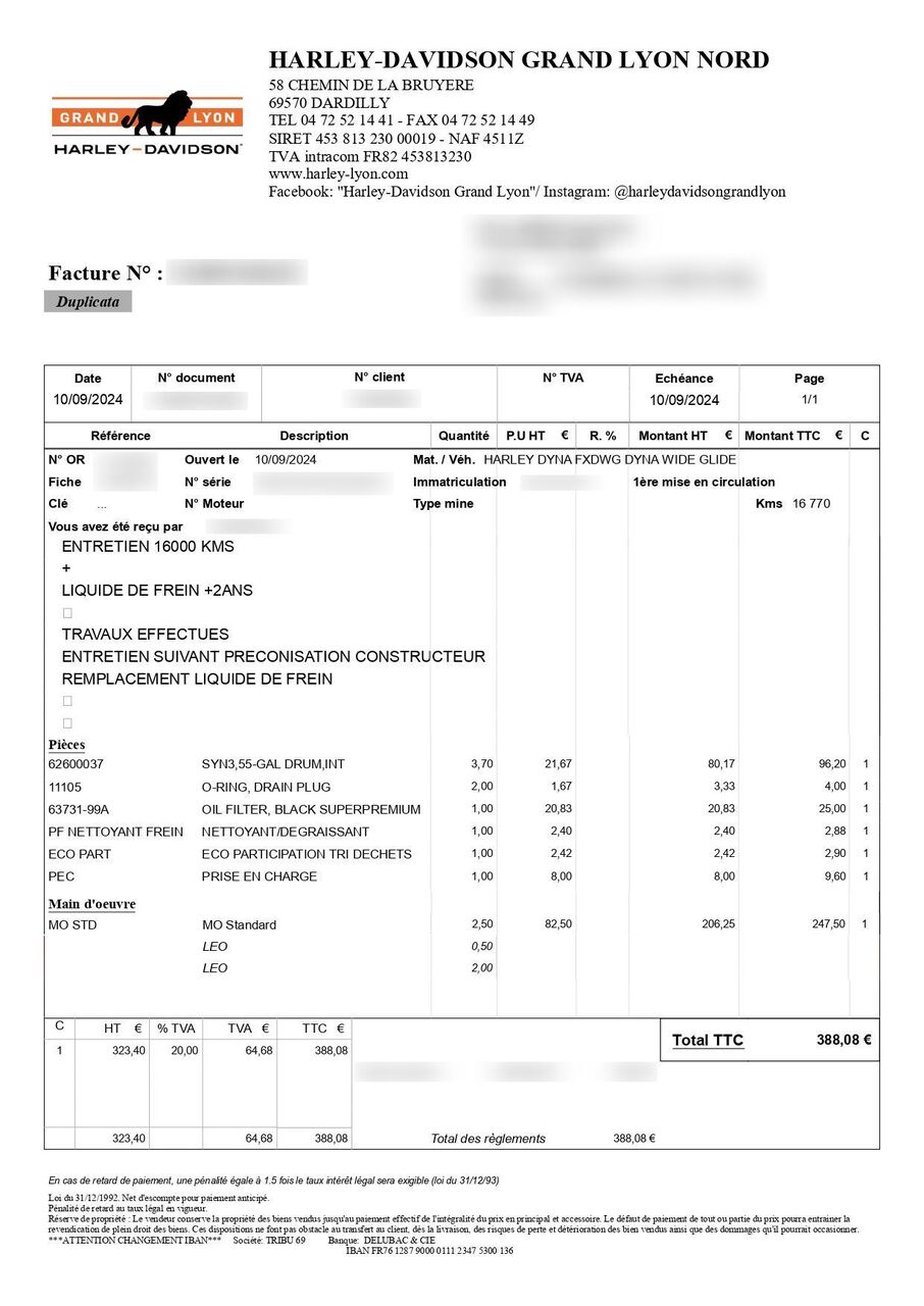 Photo HARLEY DAVIDSON WIDE