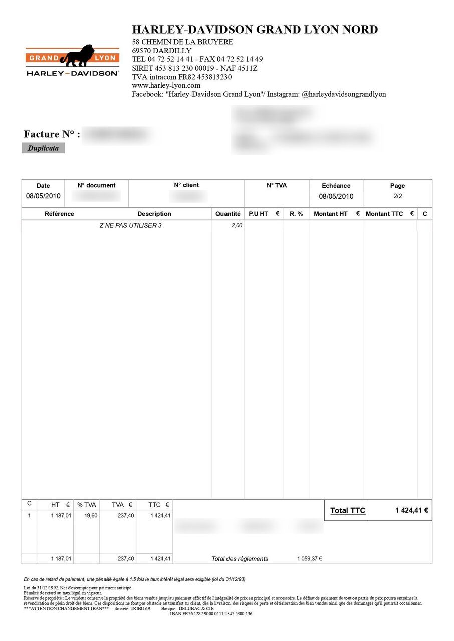 Photo HARLEY DAVIDSON WIDE