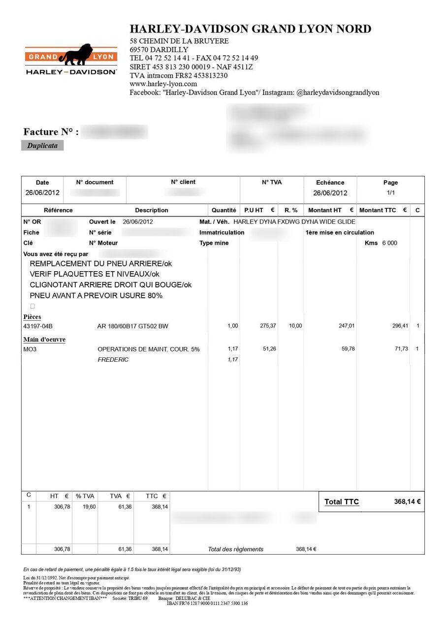 Photo HARLEY DAVIDSON WIDE