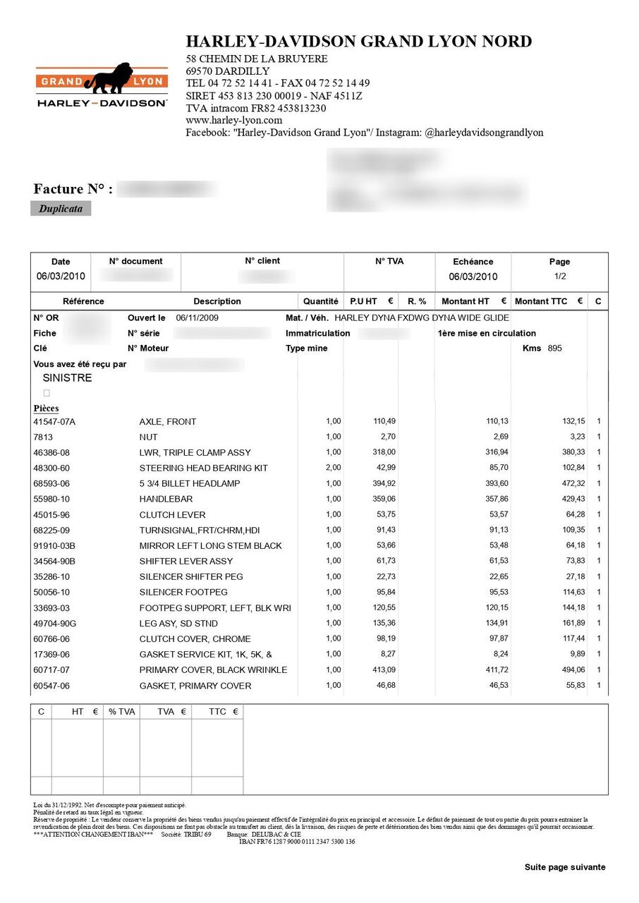 Photo HARLEY DAVIDSON WIDE