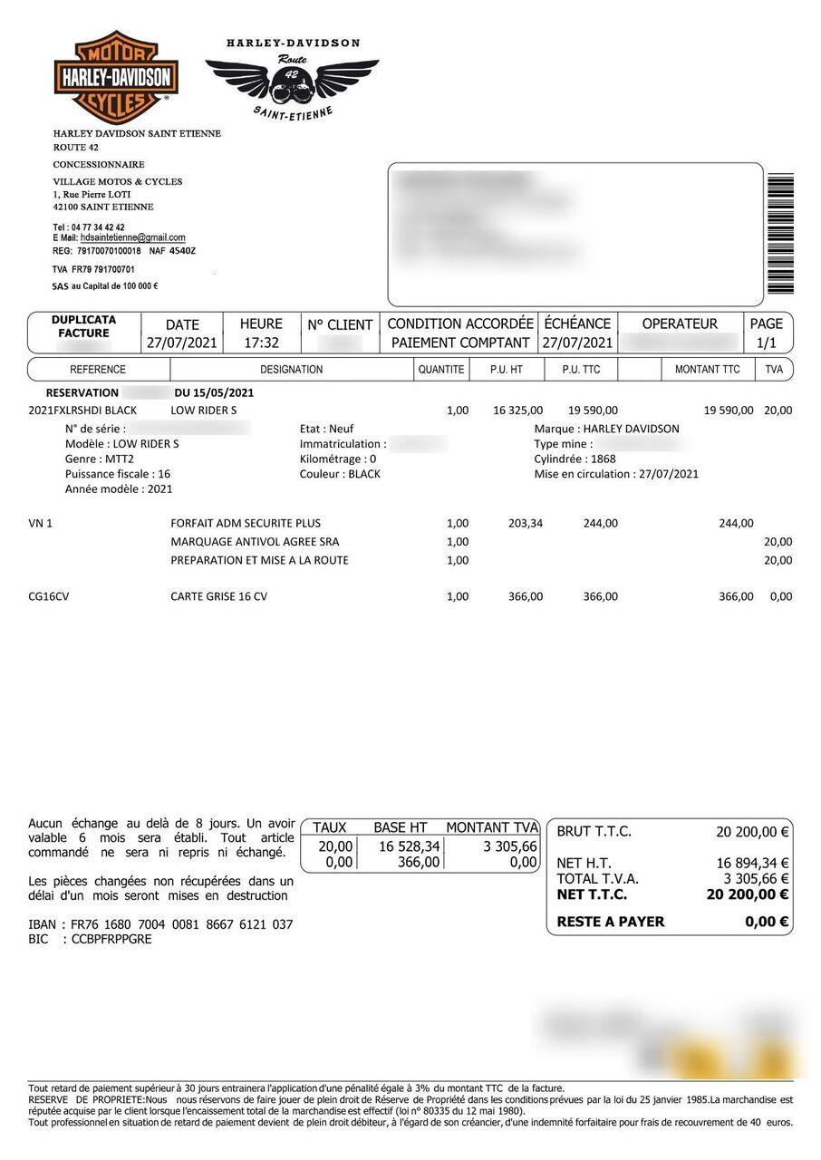 Photo HARLEY DAVIDSON LOW S