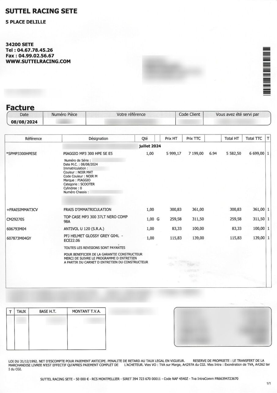 Photo PIAGGIO MP3 300 HPE