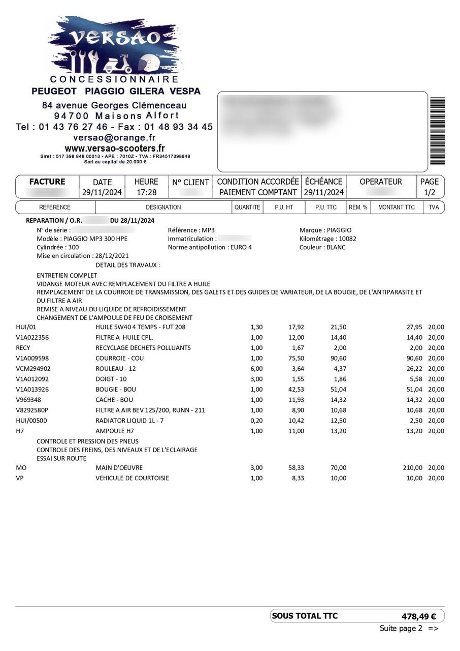 Photo PIAGGIO MP3 300 HPE