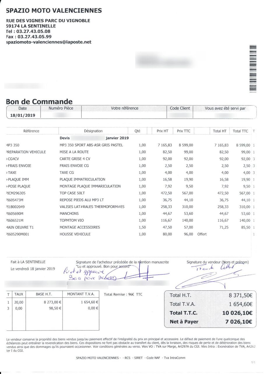 Photo PIAGGIO MP3 350 LT ABS