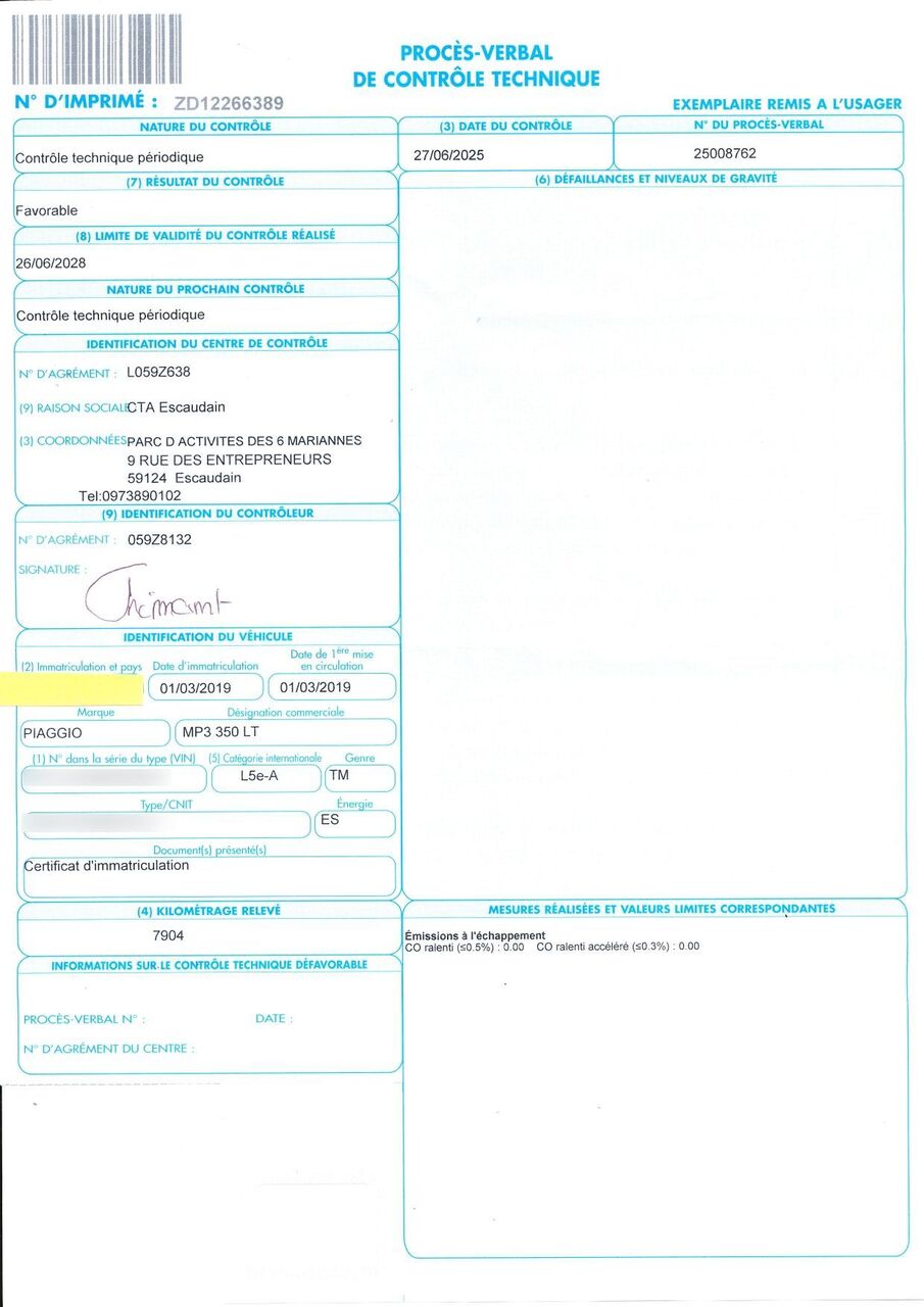 Photo PIAGGIO MP3 350 LT ABS