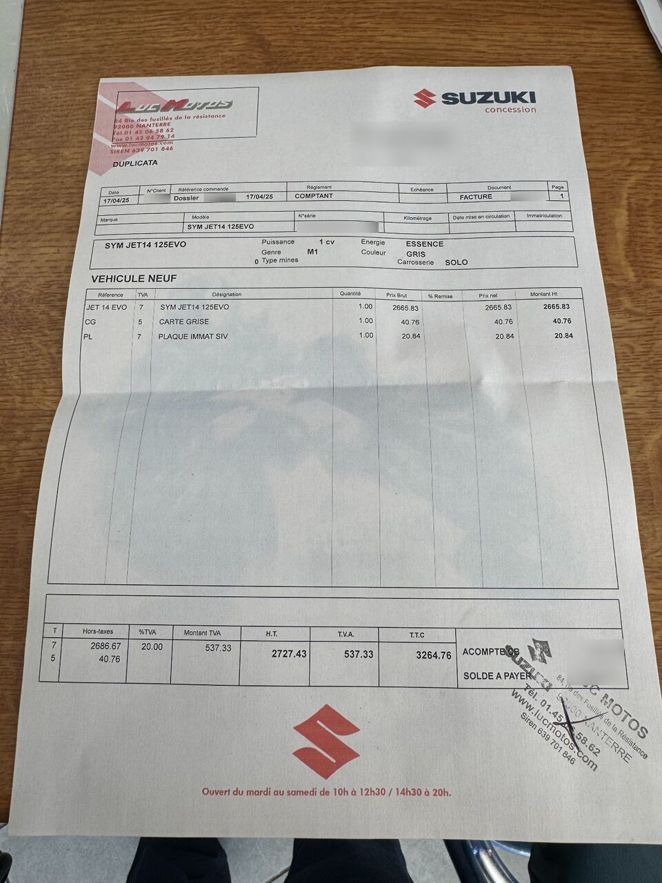 Photo SYM JET 14 EVO 125